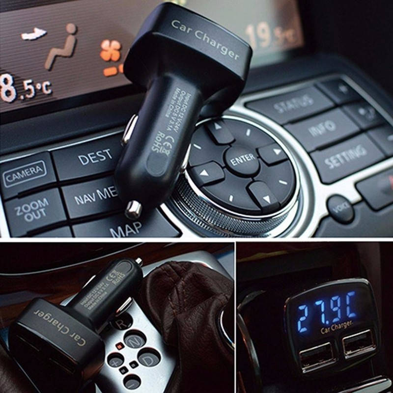 Автомобильное зарядное устройство 4 в 1- (2 USB )+ Вольтметр + термометр +амперметр 12 вольт -24В
Автомобильное зарядное устройство 4 в 1- (2 USB )+ Вольтметр + термометр +амперметр 12 вольт -24В