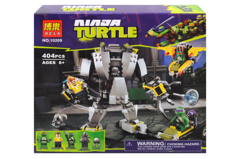 Конструктор 10209 Черепашки-Ниндзя Нападение работа Бакстера NINJA TURTLES 404 дет, Разные цвета
Конструктор 10209 Черепашки-Ниндзя Нападение работа Бакстера NINJA TURTLES 404 дет, Разные цвета