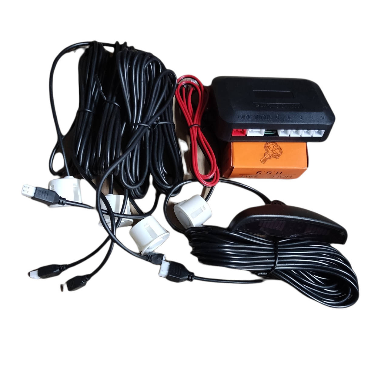 Парктроник CAR Parking Sensor 4 датчика диаметр 22 мм. Цвет белыый, Белый
Парктроник CAR Parking Sensor 4 датчика диаметр 22 мм. Цвет белыый, Белый