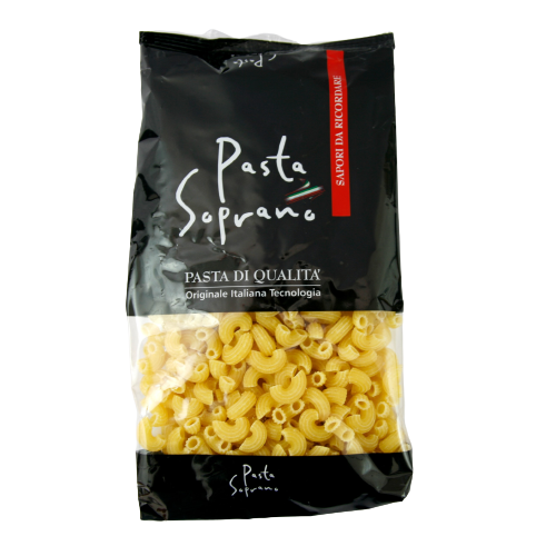 Макарони Паста Сопрано №186 ріжки малі Pasta Soprano elbow 400g 18шт/ящ (Код : 00-00011800)
Макарони Паста Сопрано №186 ріжки малі Pasta Soprano elbow 400g 18шт/ящ (Код : 00-00011800)