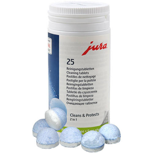 Jura таблетки для удаления кофейных масел 25шт
Jura таблетки для удаления кофейных масел 25шт