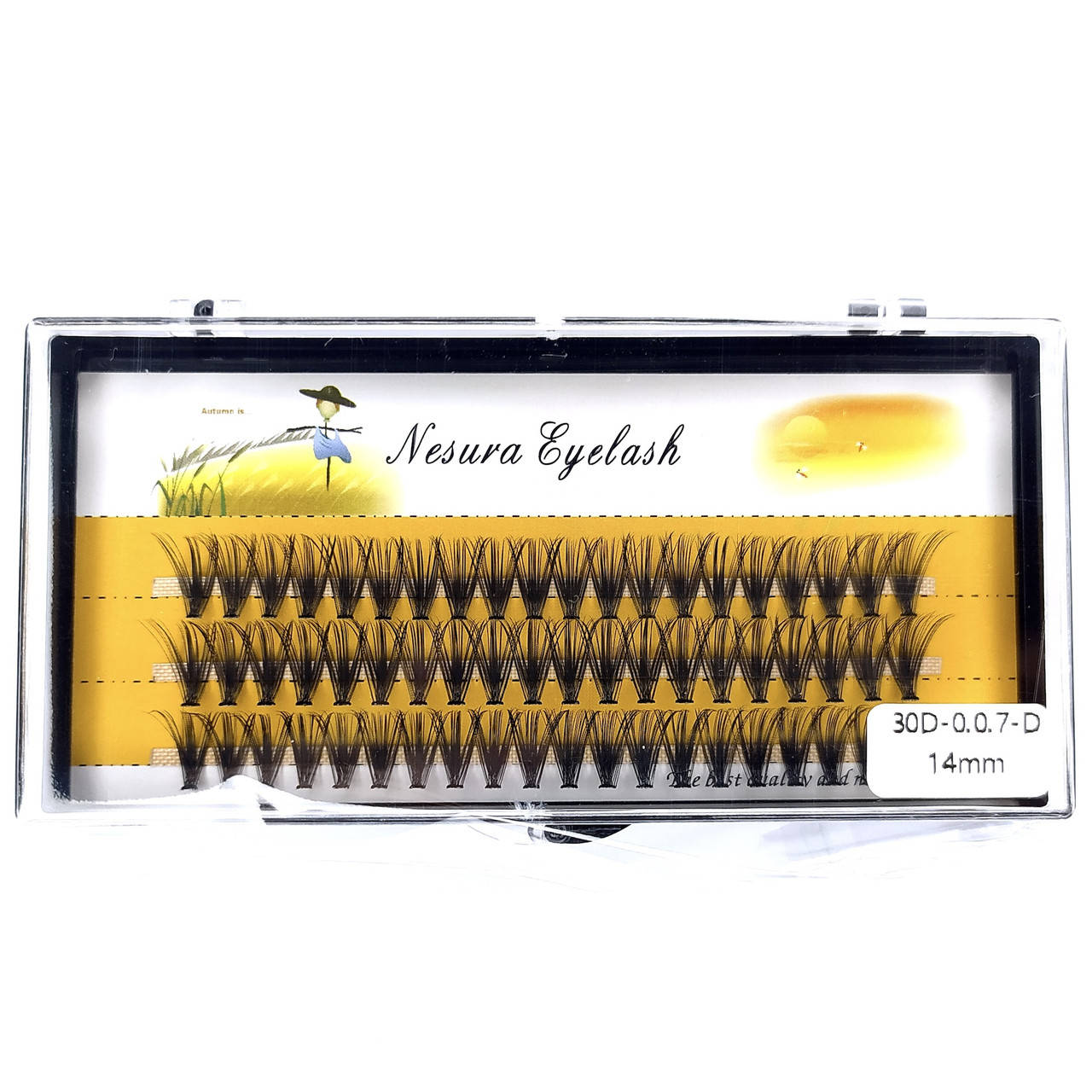 Ресницы Nesura Eyelash 30D, 14 мм, изгиб D, 0,07, 60 пучков Несура ресницы пучками, пучковые, Черный
Ресницы Nesura Eyelash 30D, 14 мм, изгиб D, 0,07, 60 пучков Несура ресницы пучками, пучковые, Черный