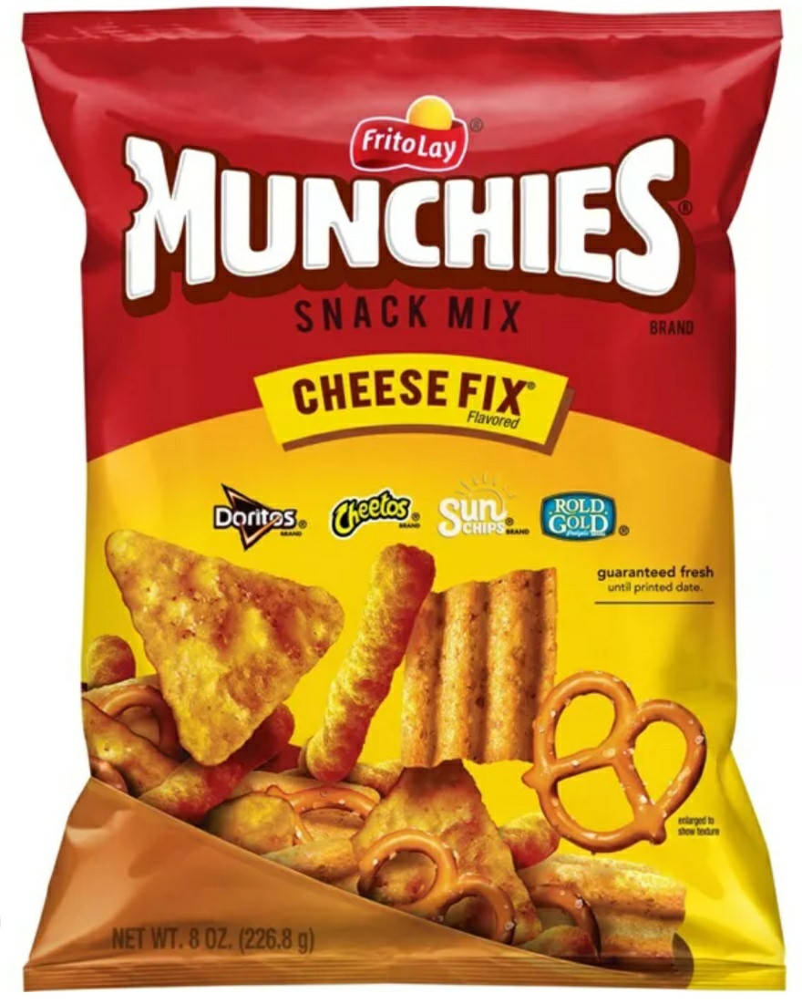 Чипсы Доритос + Читос микс - Munchies Cheese Mix 49,6 грамм - Doritos + Cheetos + Sun Chips, Rold Gold
Чипсы Доритос + Читос микс - Munchies Cheese Mix 49,6 грамм - Doritos + Cheetos + Sun Chips, Rold Gold