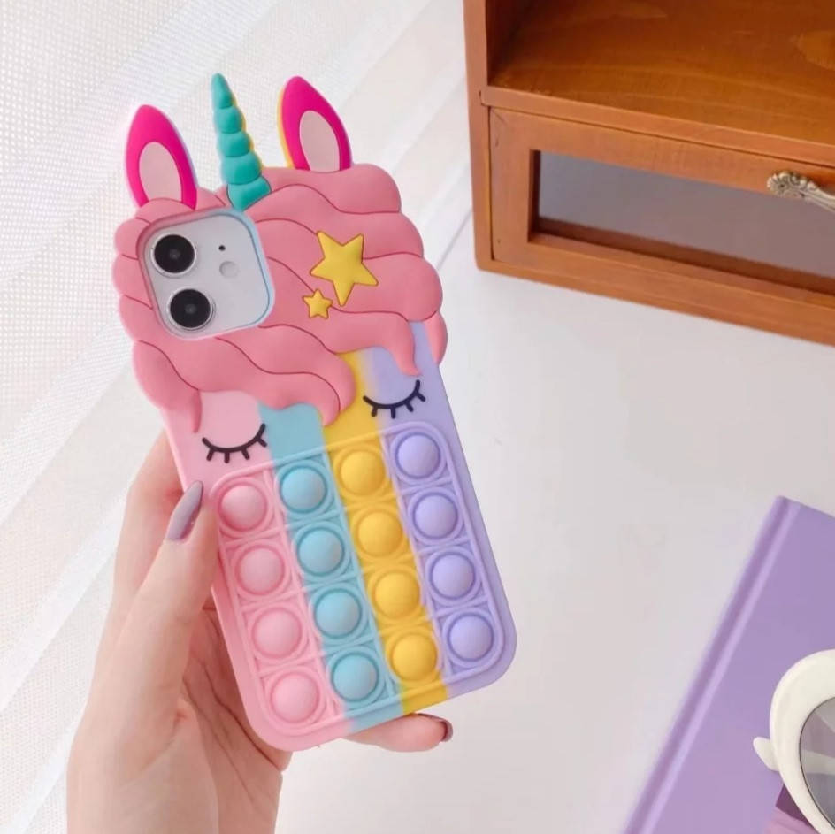 Чехол Pop it для iPhone 12 mini Единорог Попит антистресс силиконовый детский радужный, Разные цвета
Чехол Pop it для iPhone 12 mini Единорог Попит антистресс силиконовый детский радужный, Разные цвета