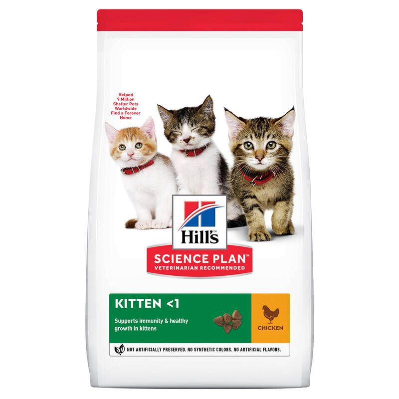 Hill's Science Plan Feline Kitten Chicken (Хиллс Киттен с курицей) 300 г - сухой корм для котят
Hill's Science Plan Feline Kitten Chicken (Хиллс Киттен с курицей) 300 г - сухой корм для котят