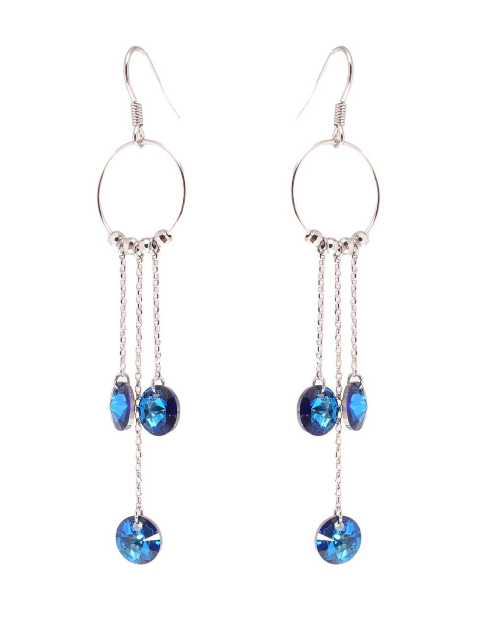 Серьги Xuping Родий с кр-ми Swarovski французский замок "Изящные кольца с кристаллами Bermuda Blue"
Серьги Xuping Родий с кр-ми Swarovski французский замок "Изящные кольца с кристаллами Bermuda Blue"