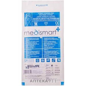 Перчатки хирургические стерильные латексные Medismart неприпудренные, покрытые полимером пара размер 6
Перчатки хирургические стерильные латексные Medismart неприпудренные, покрытые полимером пара размер 6