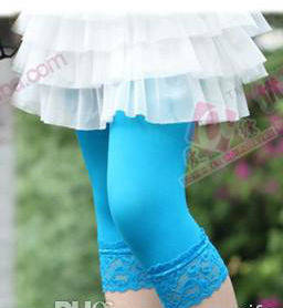 Лосины на девочку с кружевом СИНЕГО цвета 
Лосины на девочку с кружевом СИНЕГО цвета