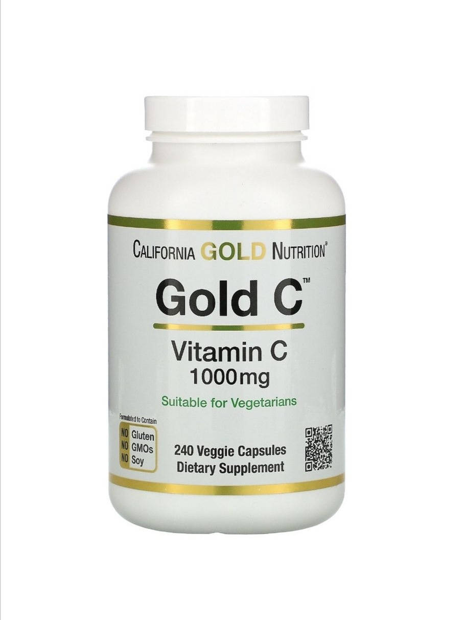 Витамин C 1000 мг, California Gold Nutrition 240 растительных капсул 
Витамин C 1000 мг, California Gold Nutrition 240 растительных капсул
