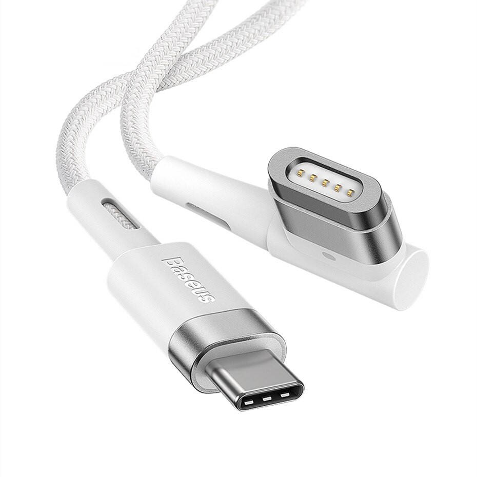 Магнитный кабель для быстрой зарядки MacBook MagSafe1 60W BASEUS Zinc Magnetic Lightning Laptop L-shaped 2м, Белый
Магнитный кабель для быстрой зарядки MacBook MagSafe1 60W BASEUS Zinc Magnetic Lightning Laptop L-shaped 2м, Белый