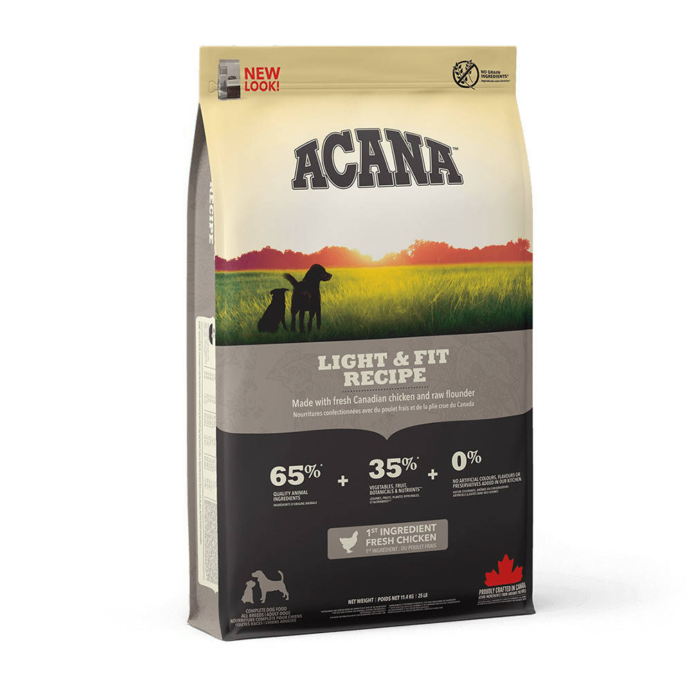Корм Акана Acana Light Fit Recipe 11,4 кг для підтримки здорової ваги тіла дорослих собак
Корм Акана Acana Light Fit Recipe 11,4 кг для підтримки здорової ваги тіла дорослих собак