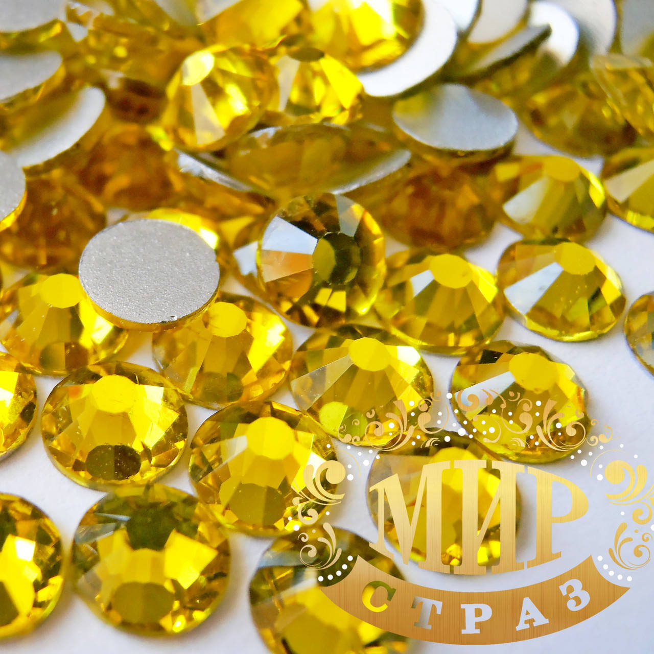 Стразы ДМС Citrine ss 6(2мм), 100шт 
Стразы ДМС Citrine ss 6(2мм), 100шт