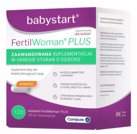 Babystart FertilWoman Plus Витаминный Комплекс Для Повышения Женской Фертильности 120 таб
Babystart FertilWoman Plus Витаминный Комплекс Для Повышения Женской Фертильности 120 таб