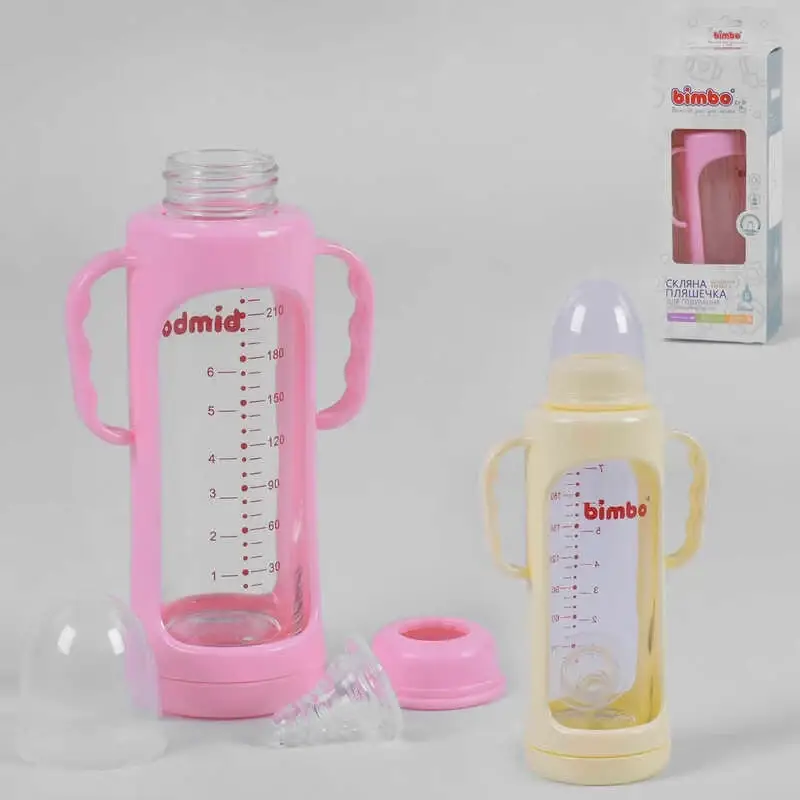 Гр Бутылочка стеклянная 15374 с силиконовой соской, "BIMBO", 240 мл, 2 цвета, 1шт в коробке
Гр Бутылочка стеклянная 15374 с силиконовой соской, "BIMBO", 240 мл, 2 цвета, 1шт в коробке