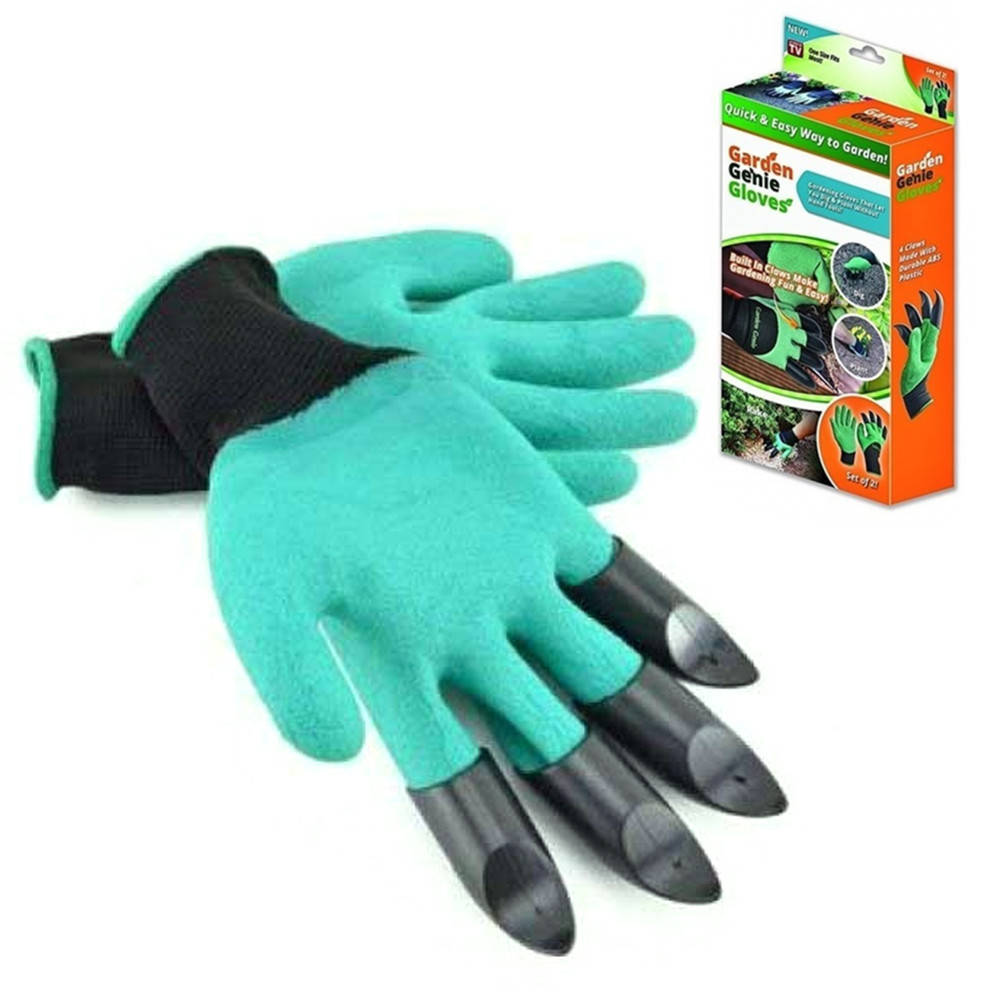 Садовые перчатки Garden Gloves с когтями для садоводства Перчатки-грабли резиновые, Зелёный
Садовые перчатки Garden Gloves с когтями для садоводства Перчатки-грабли резиновые, Зелёный