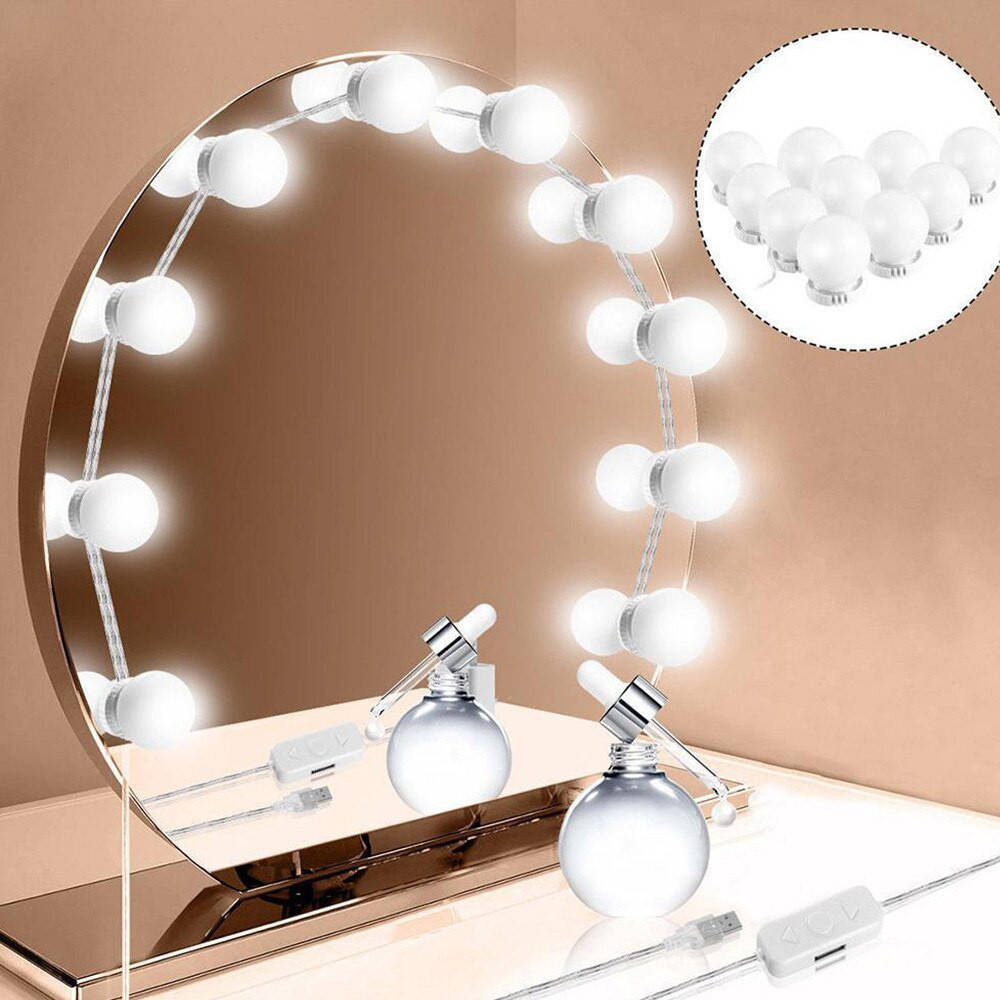 LED лампочки 10 шт для подсветки гримерного зеркала с регулировкой яркости Vanity Mirror Lights
LED лампочки 10 шт для подсветки гримерного зеркала с регулировкой яркости Vanity Mirror Lights