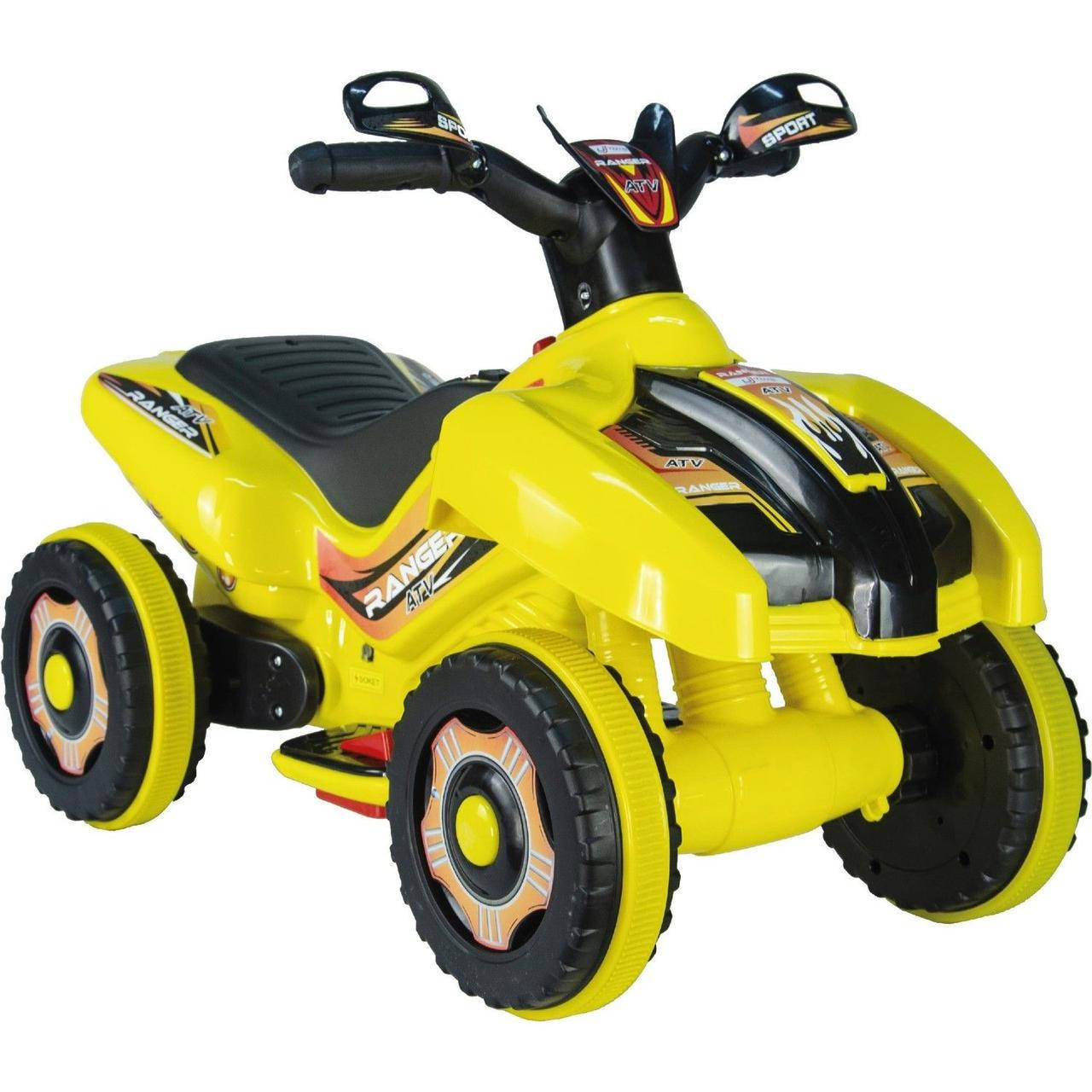 Аккумуляторный квадроцикл детский Ranger (909) 6V мощный электромобиль для ребенка от 3 лет, Желтый
Аккумуляторный квадроцикл детский Ranger (909) 6V мощный электромобиль для ребенка от 3 лет, Желтый