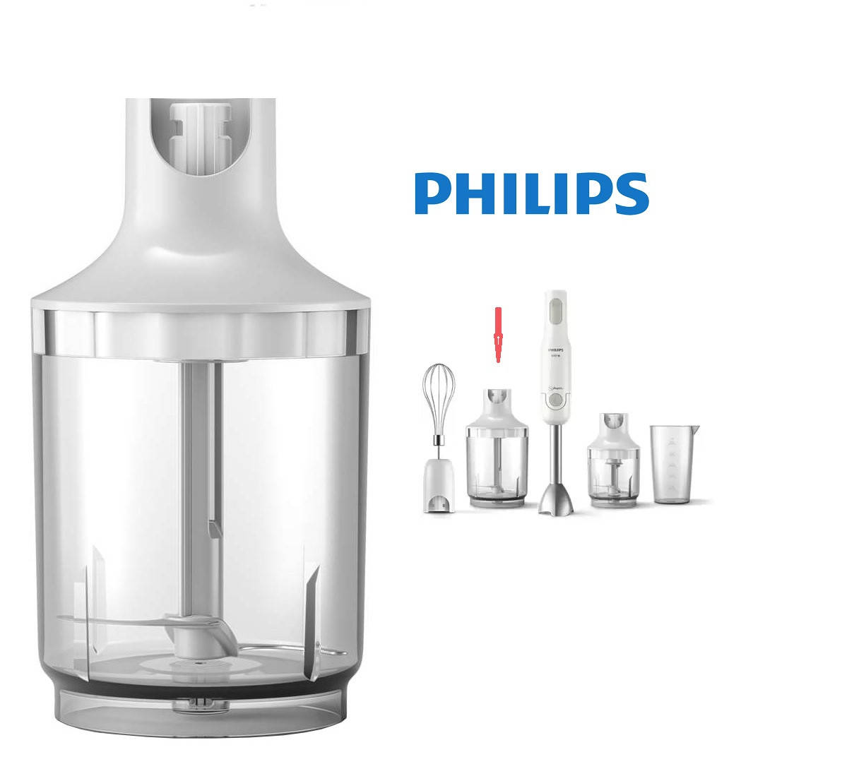 Чаша измельчитель большая XL блендера Philips HR2531 HR2533 HR2537 HR2538 HR2536 HR2532 HR2546 HR2541 ProMIX
Чаша измельчитель большая XL блендера Philips HR2531 HR2533 HR2537 HR2538 HR2536 HR2532 HR2546 HR2541 ProMIX