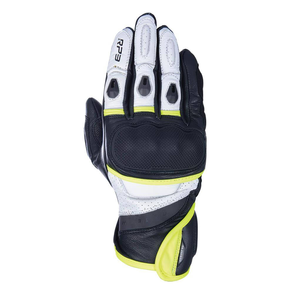 Oxford RP-3 2.0 Short Sports Gloves Black White & Fluo (S 
Oxford RP-3 2.0 Short Sports Gloves Black White & Fluo (S