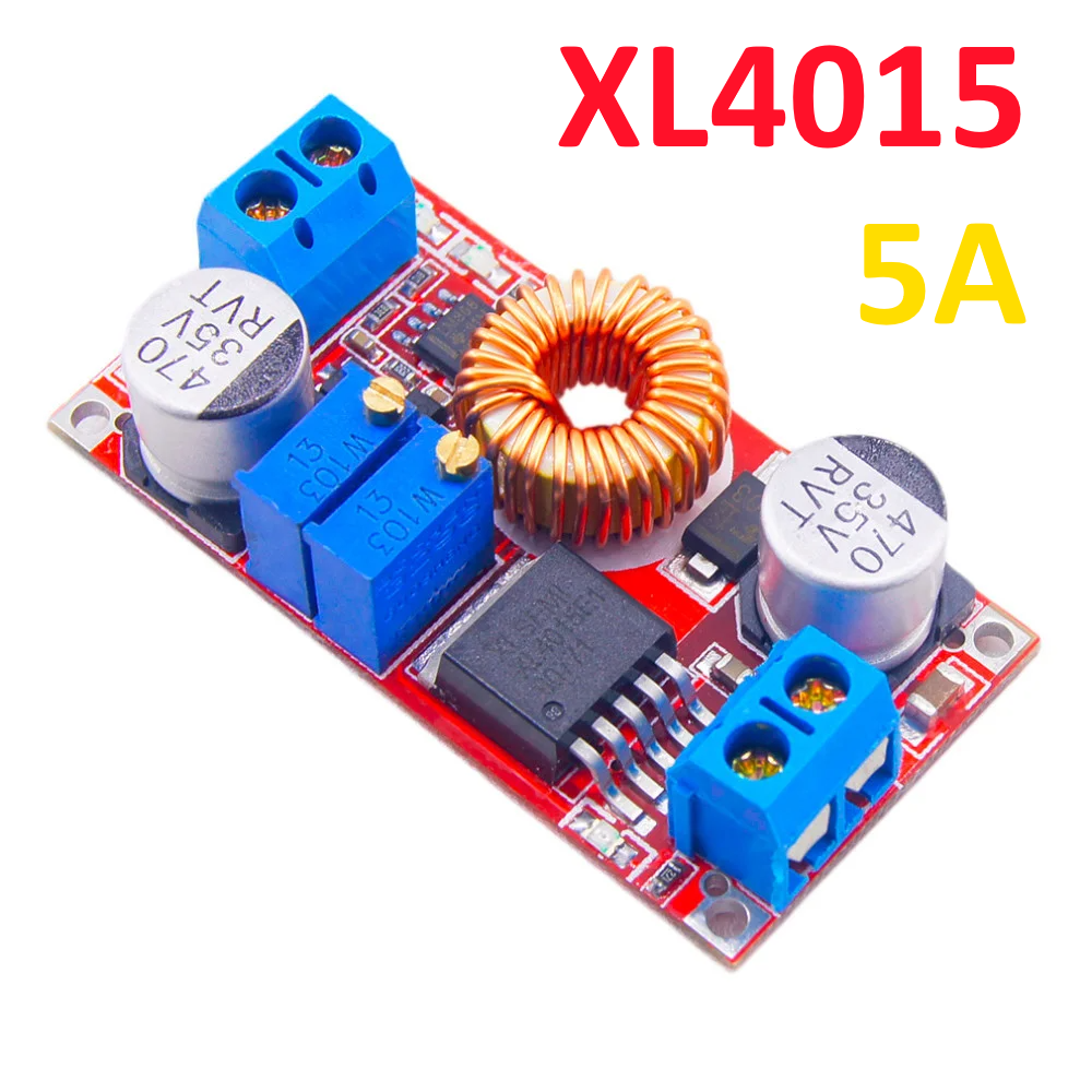 XL4015 Понижающий преобразователь напряжения и тока XL4015E1 5A CC/CV/LED контроллер заряда акб
XL4015 Понижающий преобразователь напряжения и тока XL4015E1 5A CC/CV/LED контроллер заряда акб