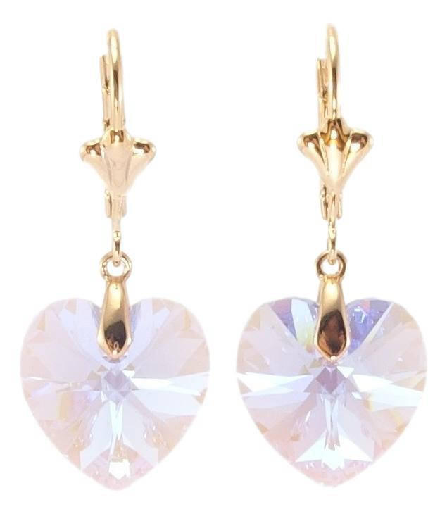 Серьги ХР Позолота 18K с кр-ми Swarovski подвески французский замок "Кристальные сердечки Lavender Delite"
Серьги ХР Позолота 18K с кр-ми Swarovski подвески французский замок "Кристальные сердечки Lavender Delite"