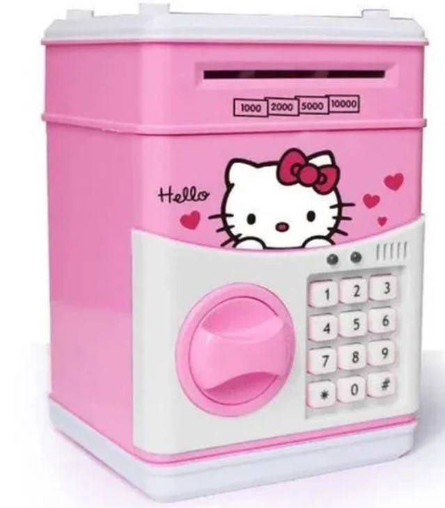 Детская копилка-сейф Cartoon Saving Box Хелло Китти с кодовым замком и купюроприемником для бумажных денег, Розовый
Детская копилка-сейф Cartoon Saving Box Хелло Китти с кодовым замком и купюроприемником для бумажных денег, Розовый