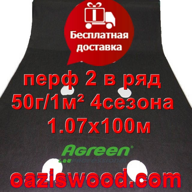 Агроволокно с перфорацией 2 в ряд p-50g 1.07*100м черное AGREEN 4сезона Итальянское качество, Черный
Агроволокно с перфорацией 2 в ряд p-50g 1.07*100м черное AGREEN 4сезона Итальянское качество, Черный