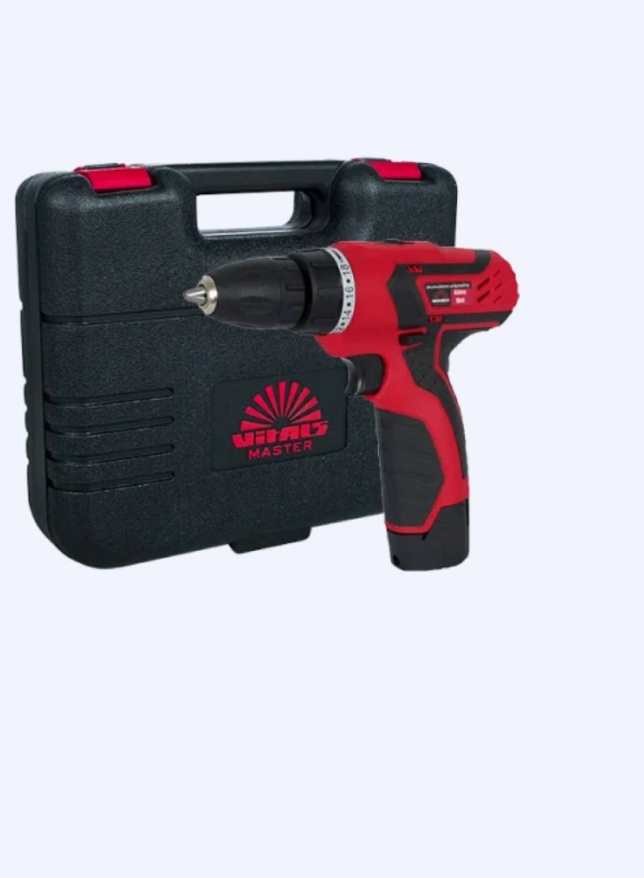 Дриль-шуруповерт акумуляторна Vitals Master AUmo 10/2nli
Дриль-шуруповерт акумуляторна Vitals Master AUmo 10/2nli