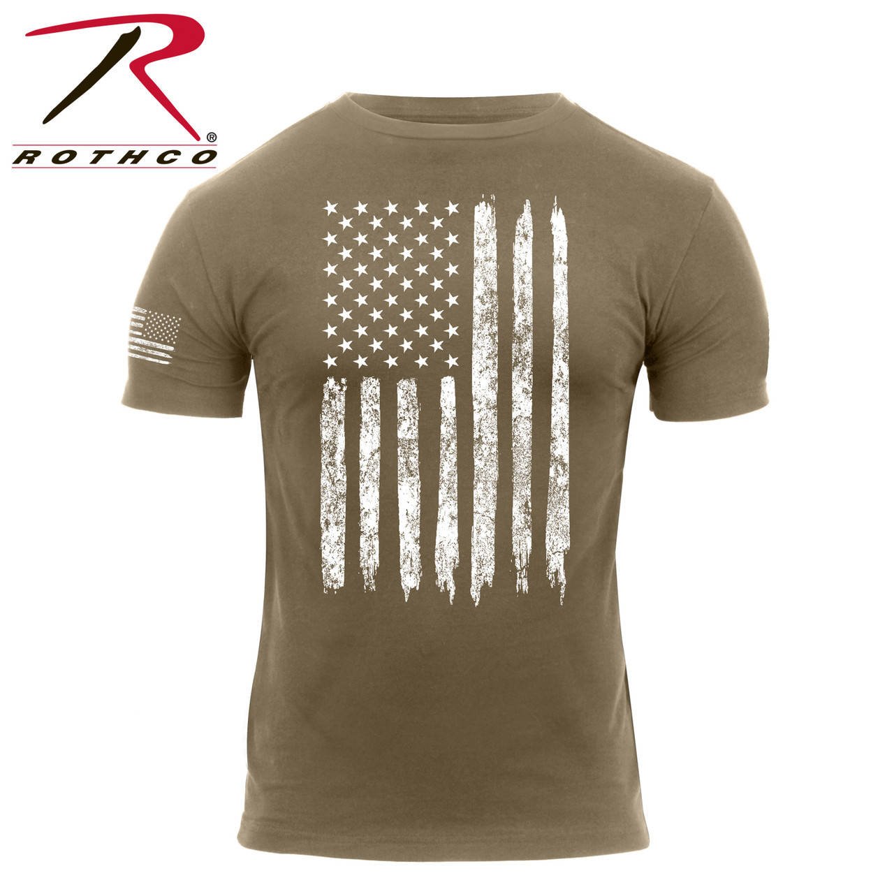 Футболка мужская коричневая с принтом - флаг США Distressed US Flag Athletic Fit T-Shirt Coyote США размер S
Футболка мужская коричневая с принтом - флаг США Distressed US Flag Athletic Fit T-Shirt Coyote США размер S