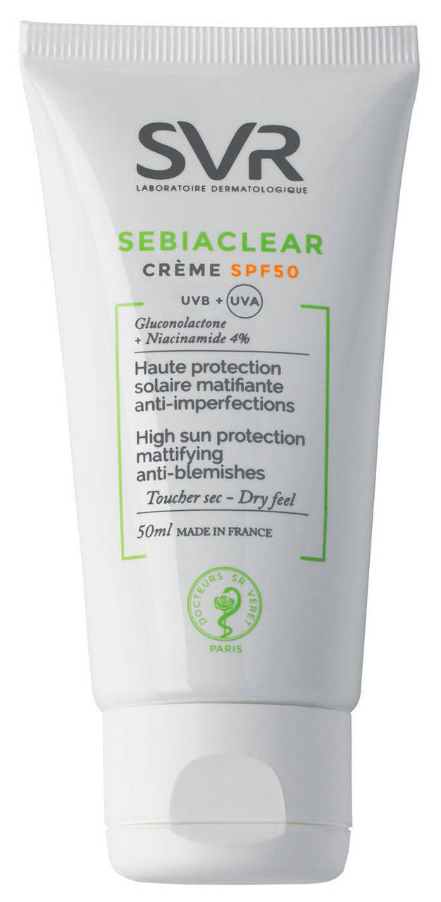 Солнцезащитный крем СВР Себиаклиар проблемной кожи спф SVR Sebiaclear Cream SPF 50 Mat Anti-Blemish 50мл
Солнцезащитный крем СВР Себиаклиар проблемной кожи спф SVR Sebiaclear Cream SPF 50 Mat Anti-Blemish 50мл