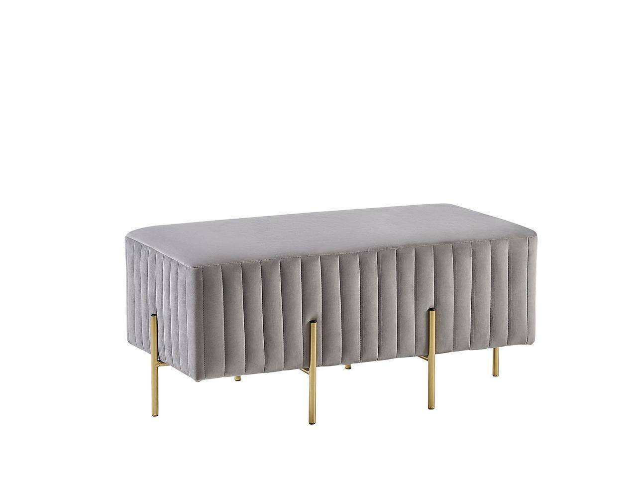 Серая велюровая скамейка DAYTON
Серая велюровая скамейка DAYTON