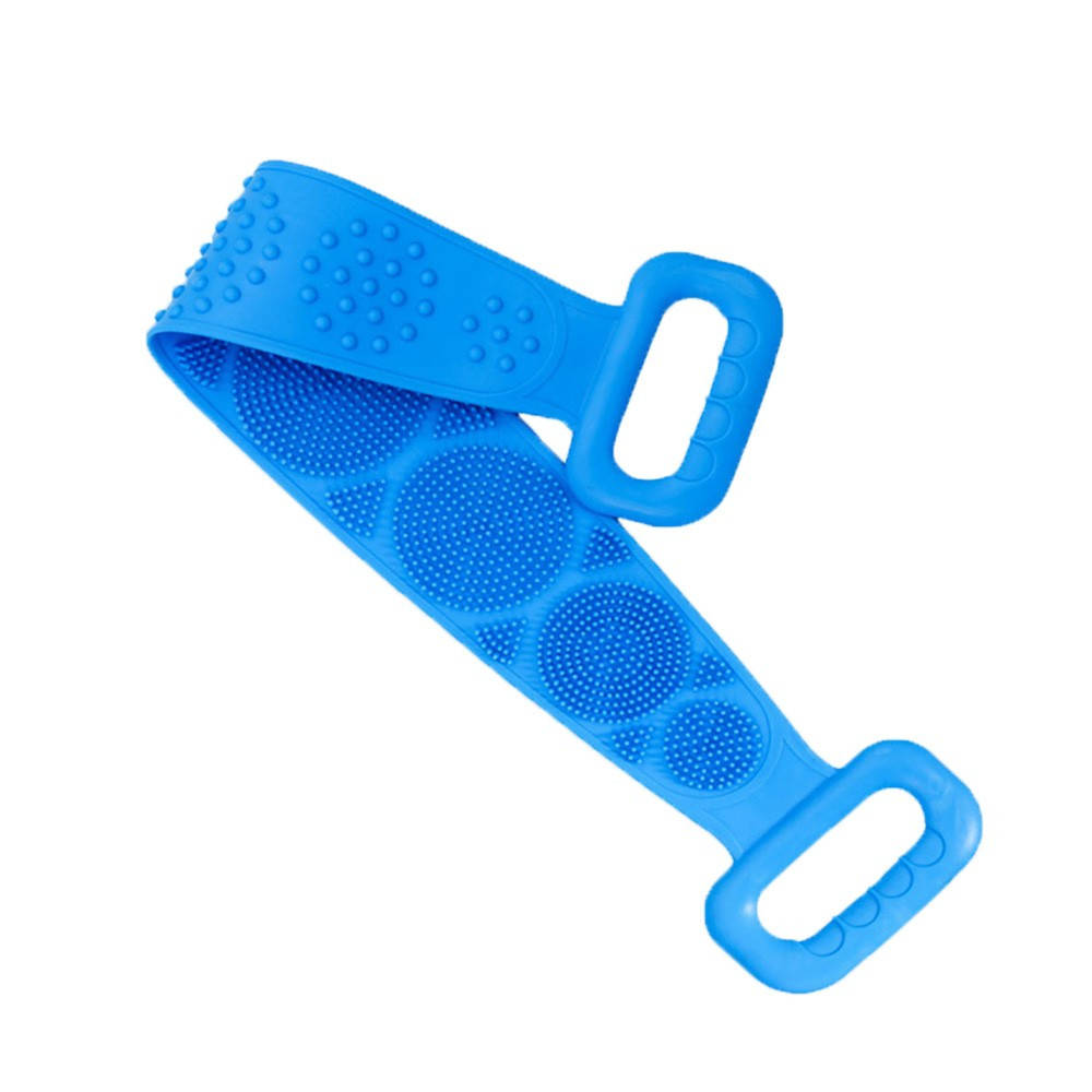 Мочалка/щетка для спины/тела силиконовая 70 см двусторонняя Scrubber Belt синяя (SВ-29083), Синий 
Мочалка/щетка для спины/тела силиконовая 70 см двусторонняя Scrubber Belt синяя (SВ-29083), Синий