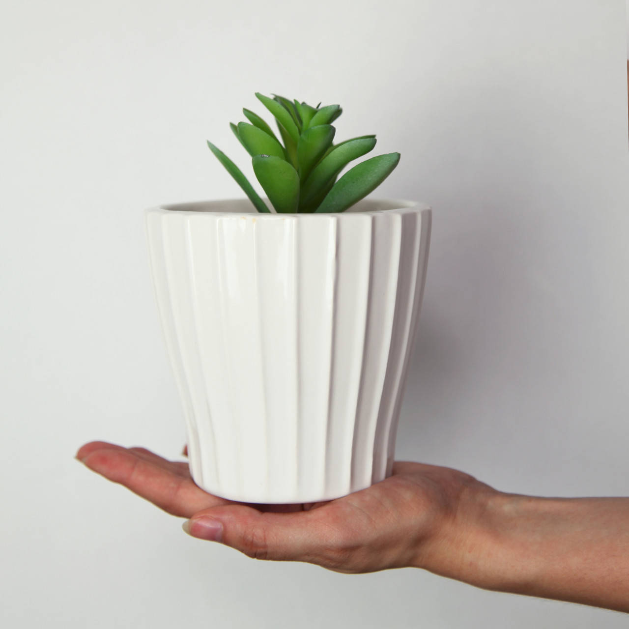 

Горшок для цветов керамический "Кашпо" 0.5 Белый P273