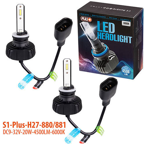 

Лампы PULSO S1 PLUS/H27-880/881/LED-chips CSP/9-32v2*20w/4500Lm/6000K