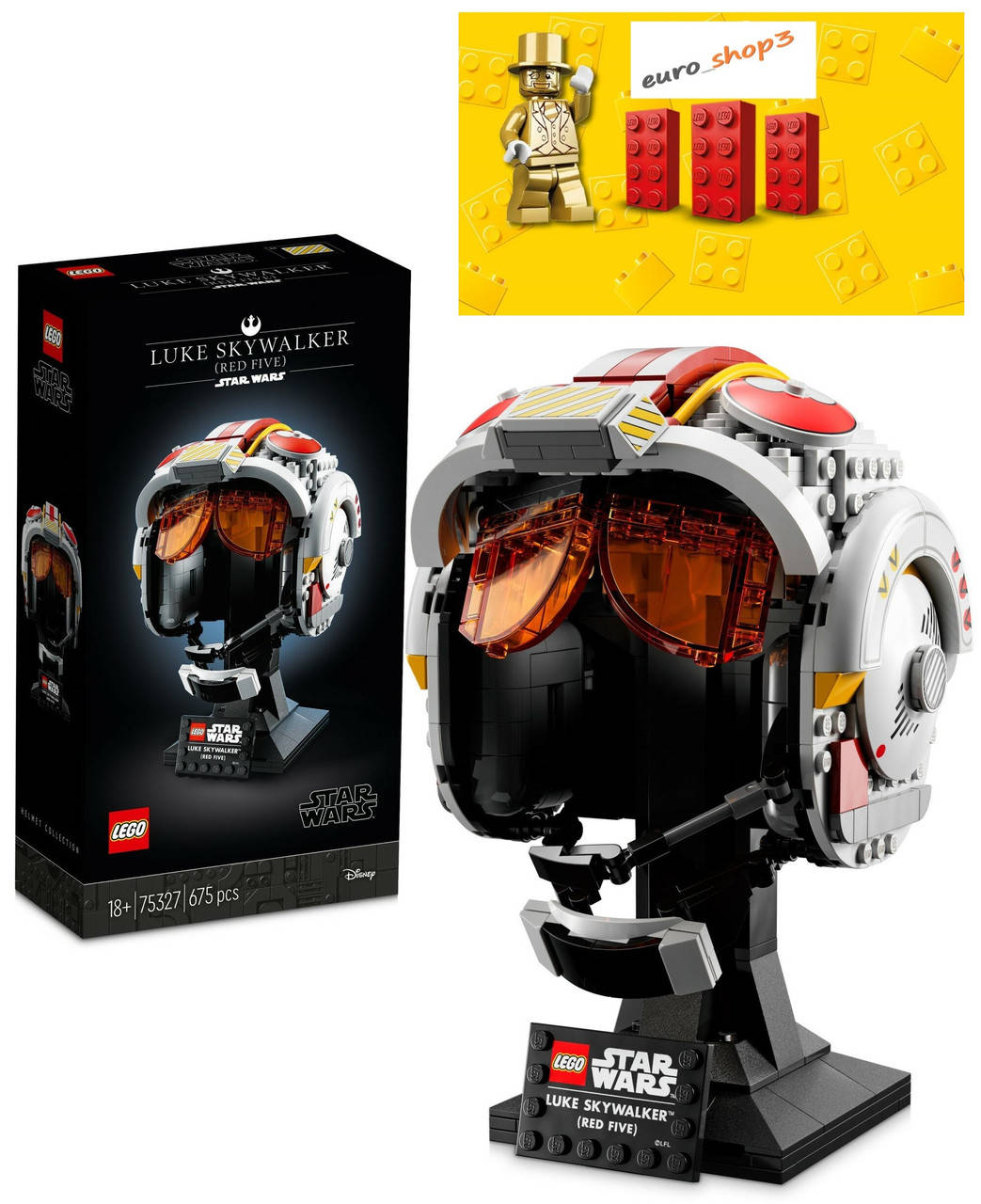 

LEGO Star Wars Шлем Люка Скайуокера 75327, Красный