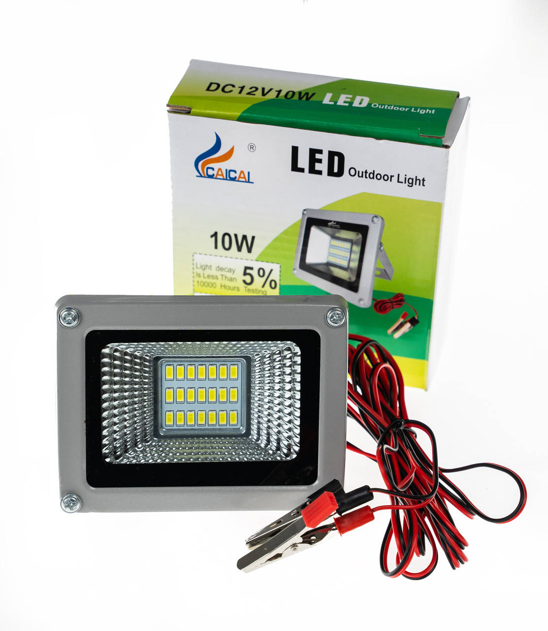 

Прожектор на зажимах крокодилах 12V 10W