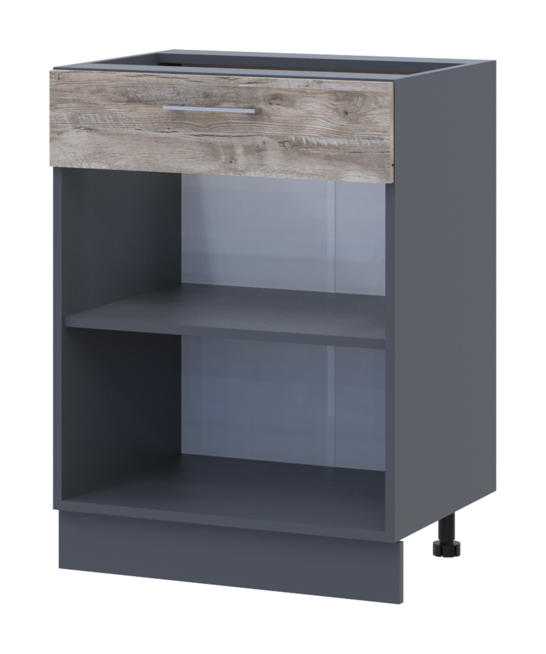 Кухня Doros Лея НЯ82_Ш60 нижня права Графіт/Клондайк ДСП 60х46.6х82 (80359569.7) 2