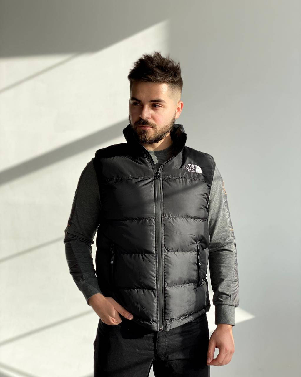 

Мужская жилетка The north face чёрный жилет тнф