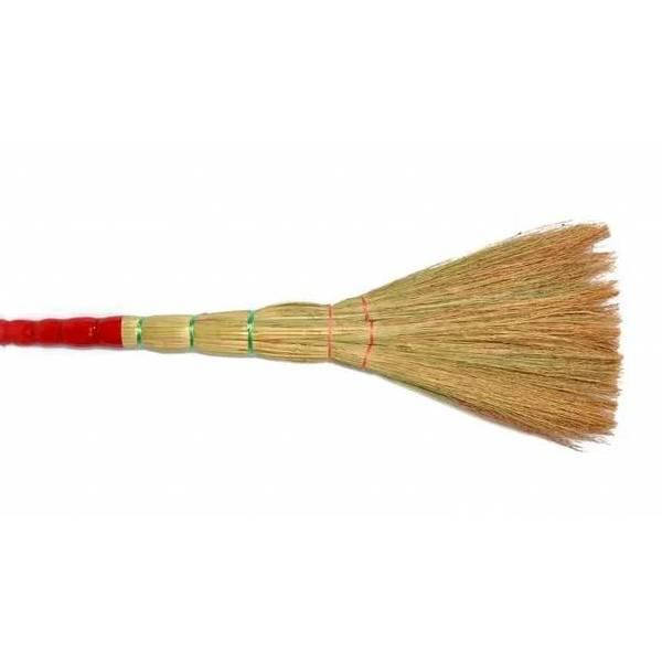 

Веник хозяйственный красная ручка (50шт/уп), Красный