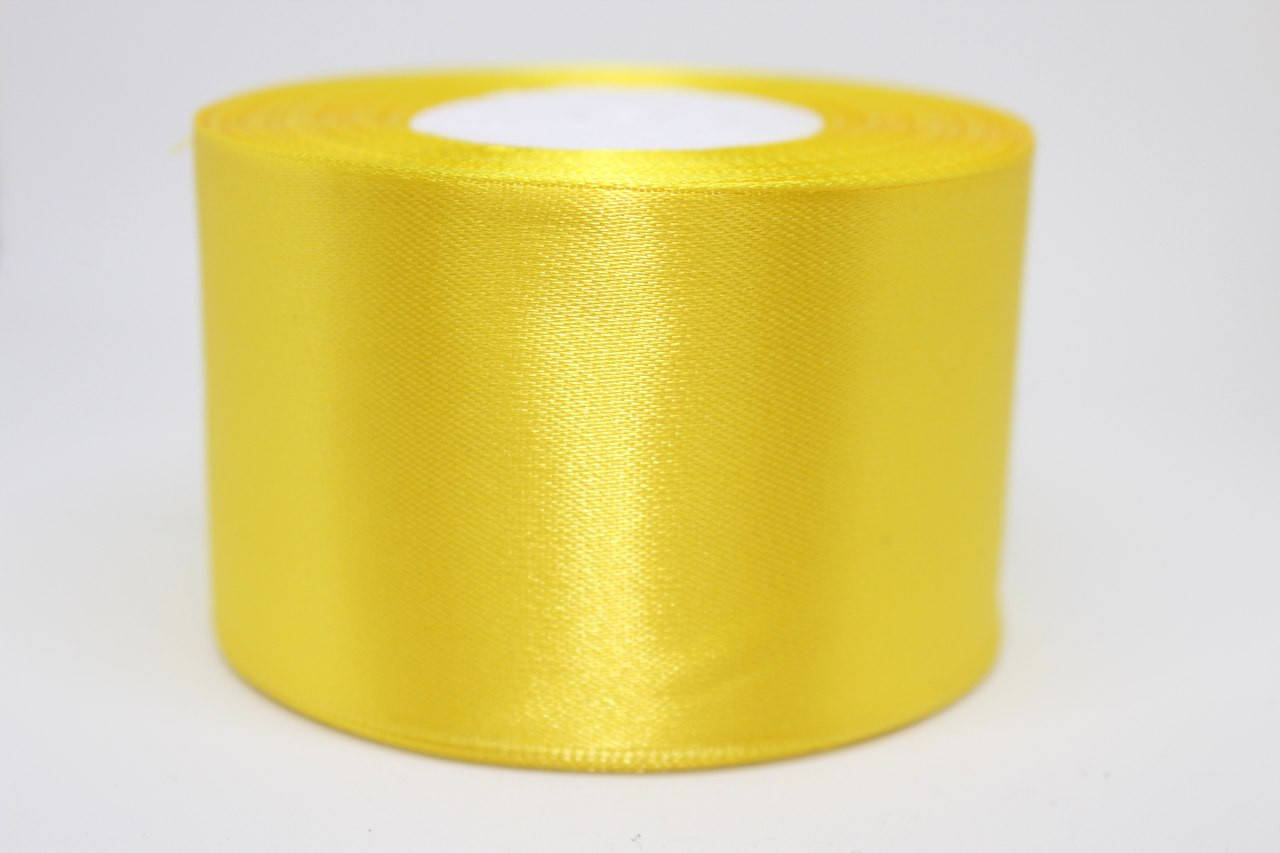 

Лента атласная 5 см, желтая №143