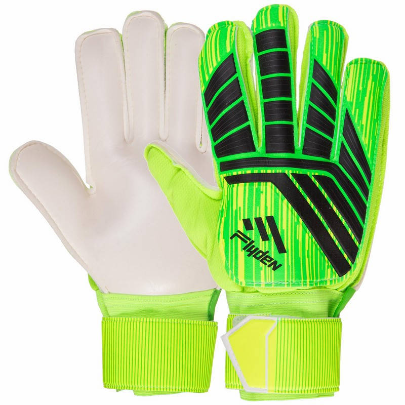 

Перчатки вратарские с защитой пальцев Zelart Goalkepeer Gloves Sport 911 размер 8 Green-Black