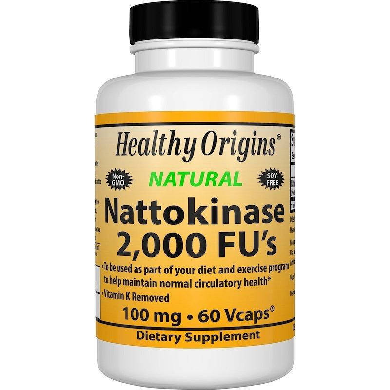 

Наттокиназа, Nattokinase 2,000 FU's, Healthy Origins, 100 мг, 60 капсул (HOG-25157)