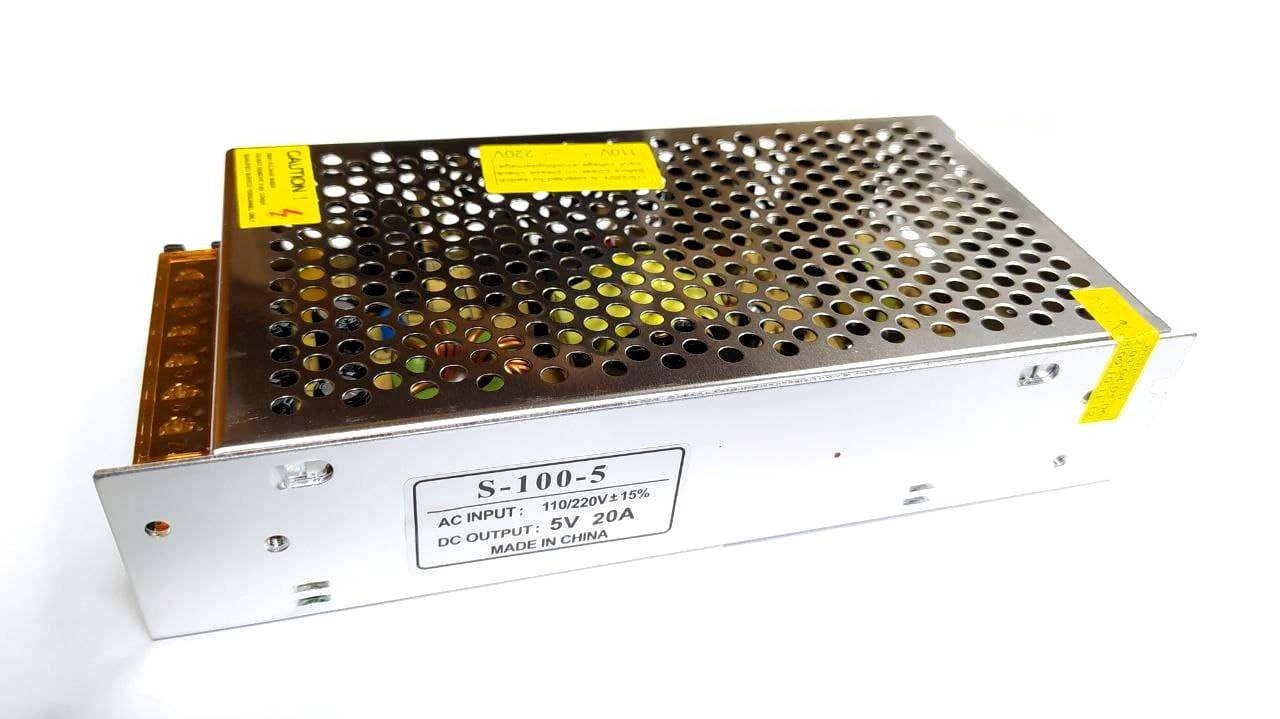 

Блок питания 5V 20A 100W (металлический перфорированный корпус)