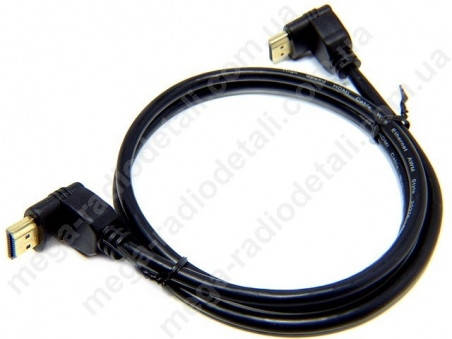 

Кабель для монитора HDMI угловой 1.0m
