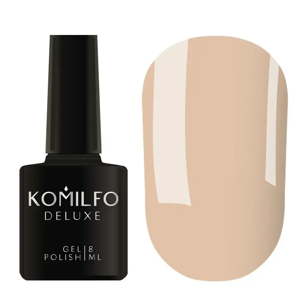 

Гель-лак Komilfo Deluxe Series №D010 (светло-бежевый, эмаль), 8 мл