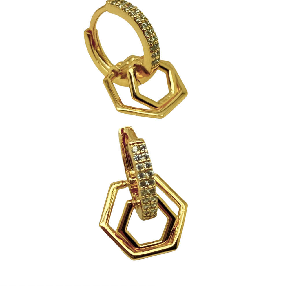 

Серьги гвоздики Xuping. 18k. 20х12 мм