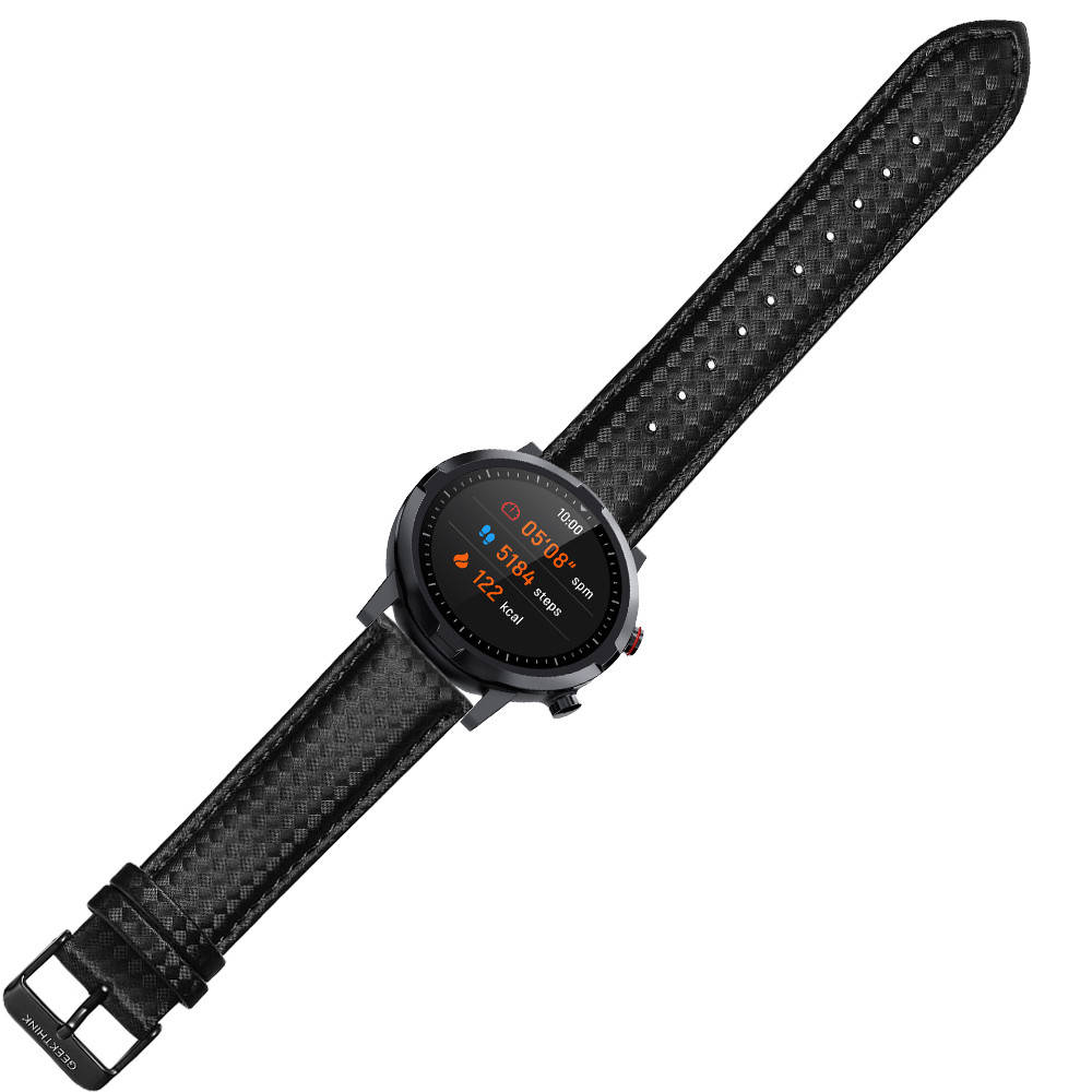 

Кожаный ремешок Carbon для Haylou Smart Watch RT LS05S (22 мм) (Хайло Смарт Вотч РТ ЛС05С)