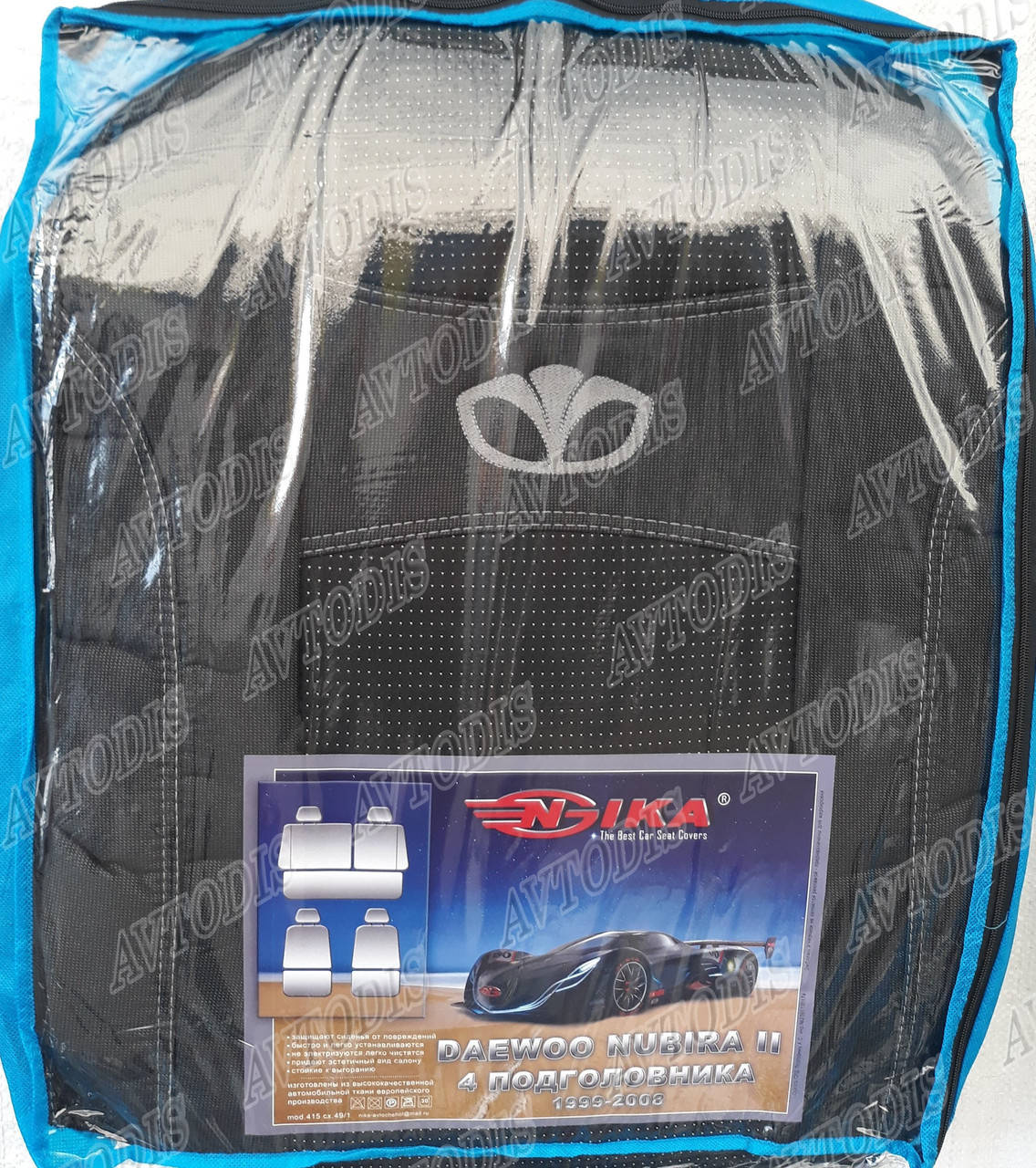 

Авточехлы Daewoo Nubira 1997-2008 2л. (с подголовниками) Nika