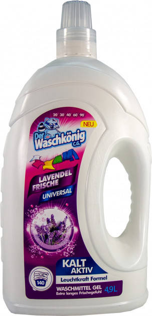 

Универсальный концентрат для стирки Waschkonig Gel Lavendel 4.9 л.