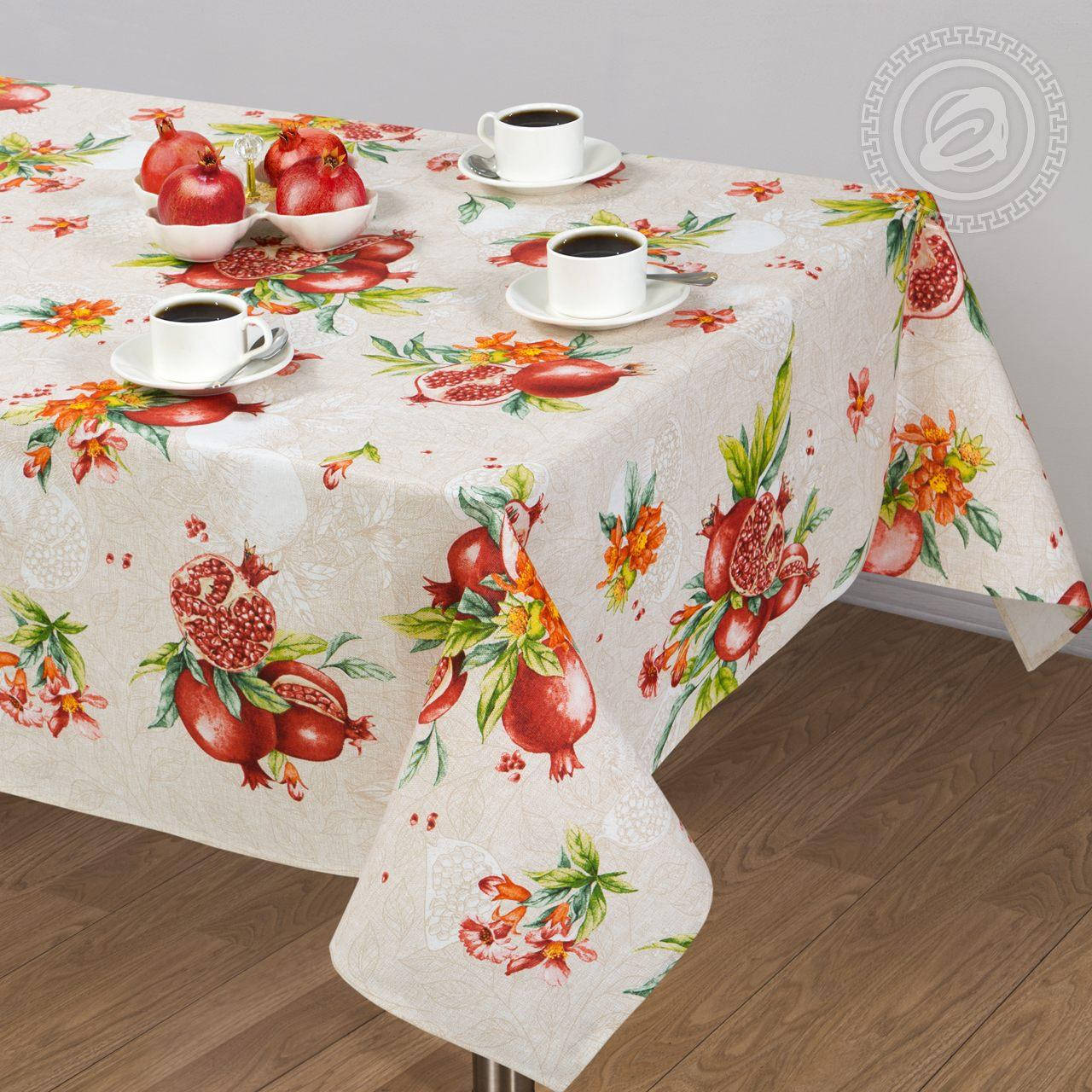 

Скатерть льняная "Вкус граната" 1.5м х 1.1м (кухонный стол)
